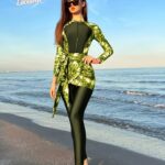 Green Modest Full-Coverage Swimsuit